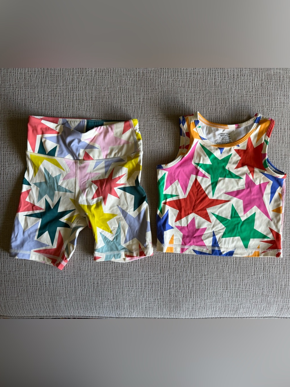 Hanna Andersson Size 120 Size 6/7 Printed Active Set